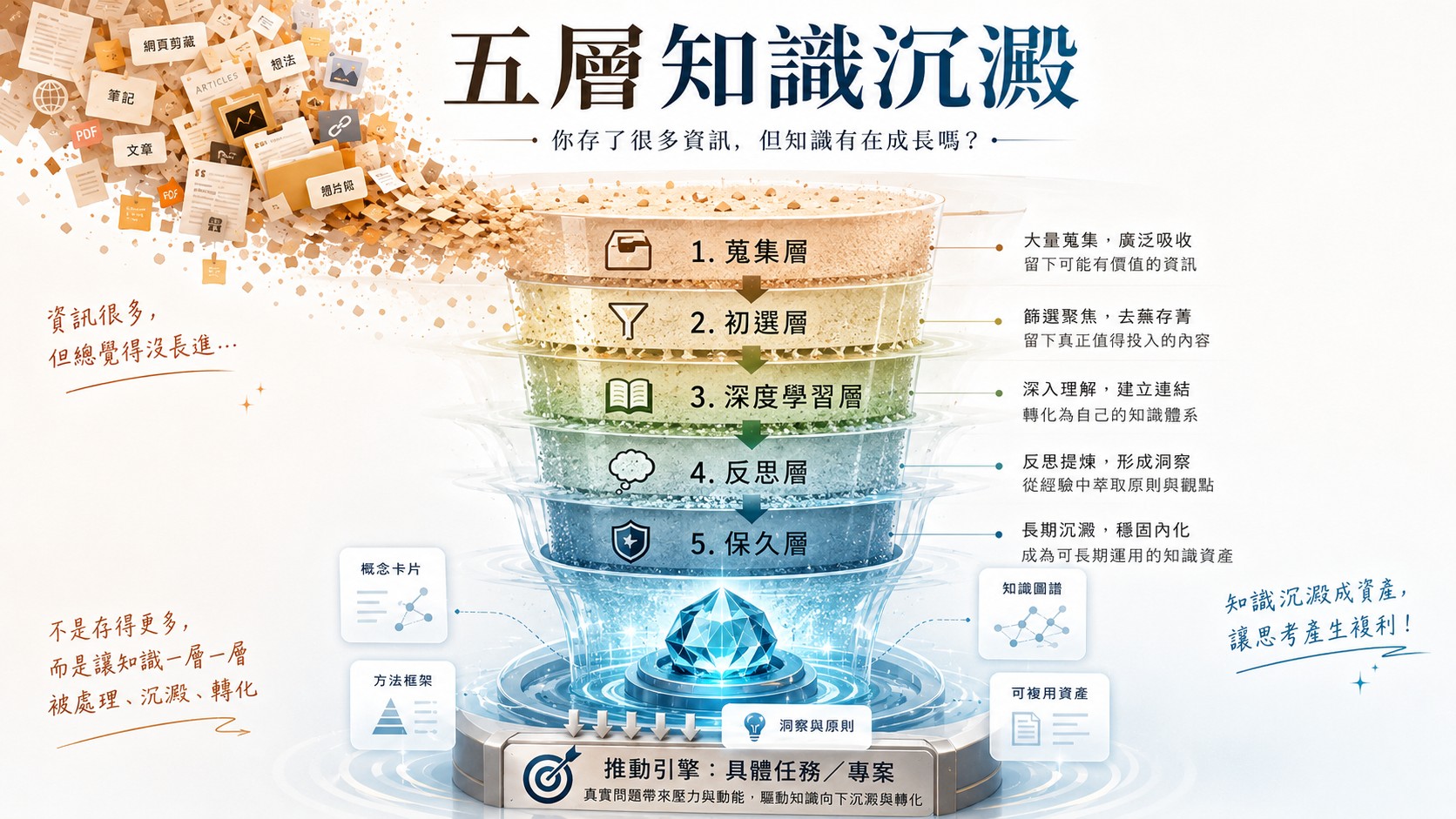 五層知識沉澱架構