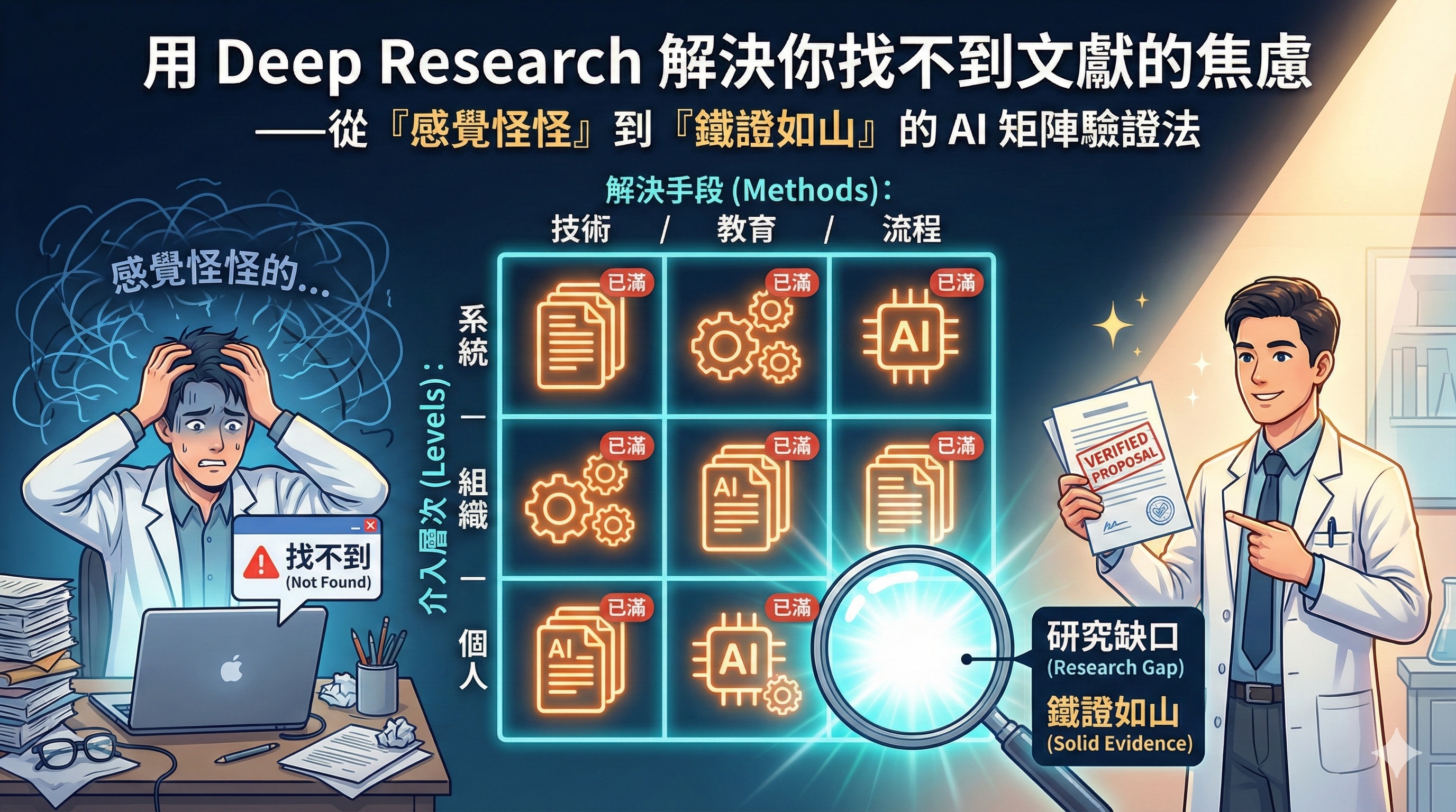 用 Deep Research 解決你找不到、連不起來或者壓根不存在的文獻回顧問題