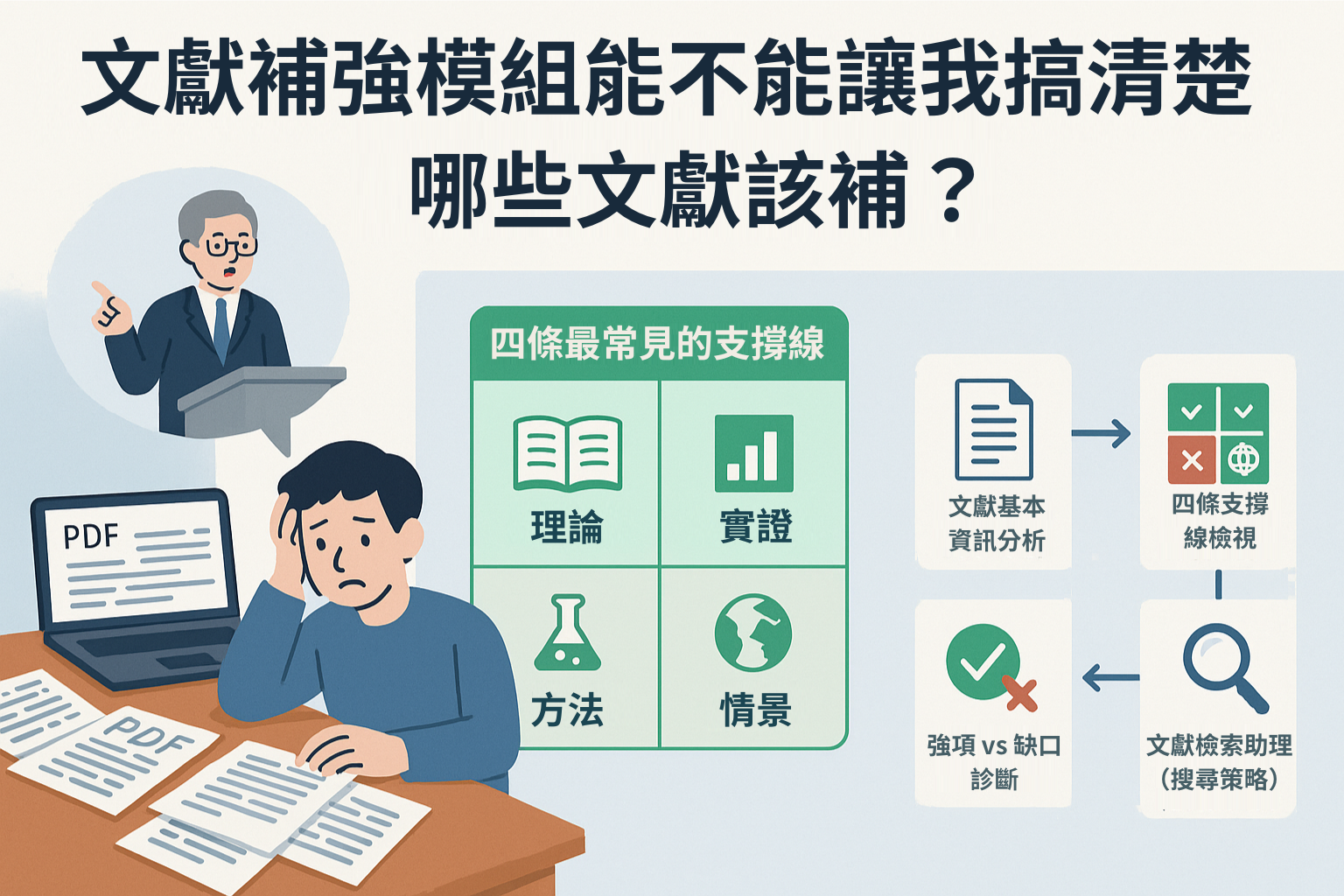 Q&A｜文獻補強模組能不能真的幫我搞清楚該補哪些文獻？