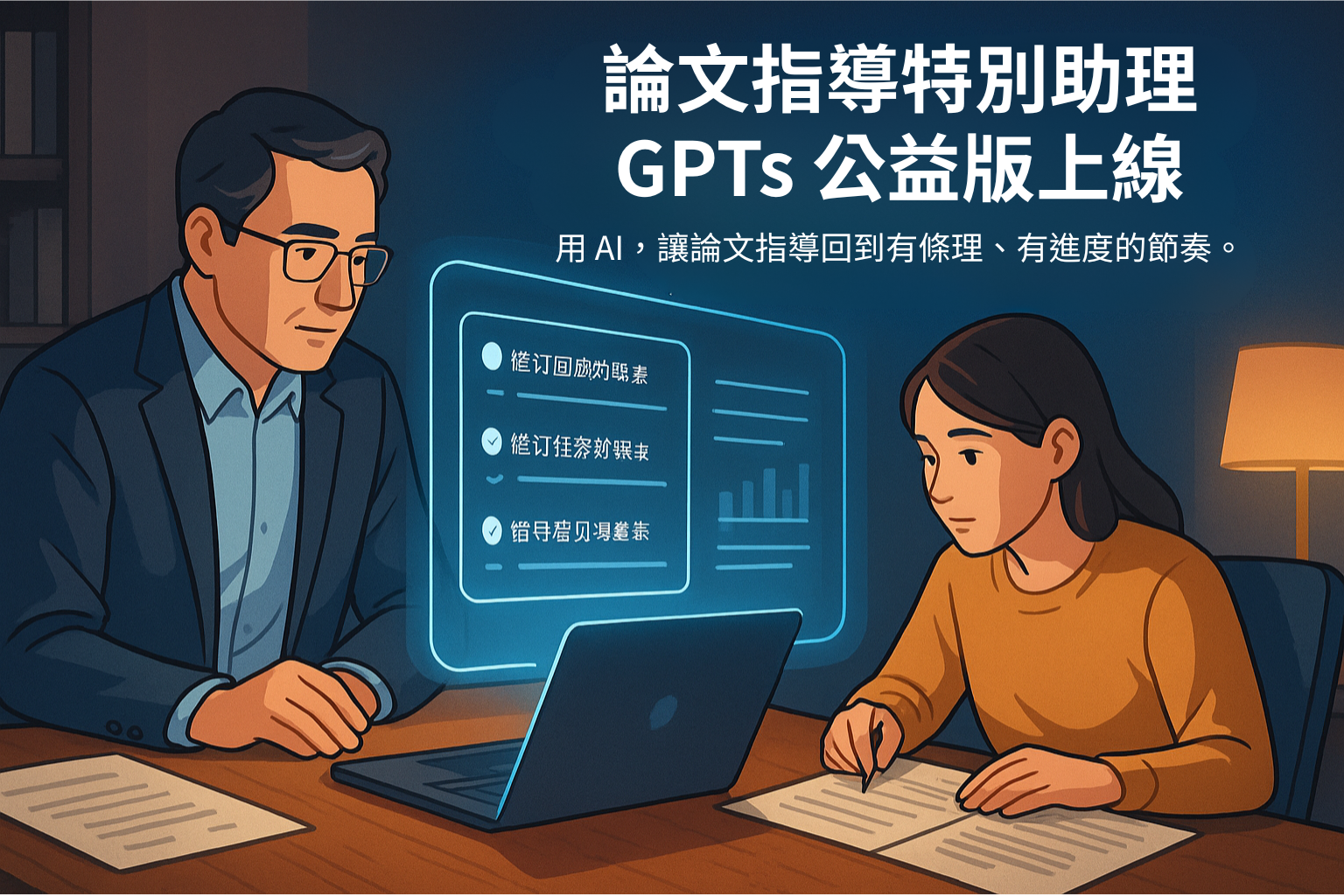 （免費公益版）論文指導特別助理 GPTs 正式釋出